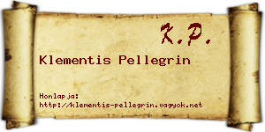 Klementis Pellegrin névjegykártya